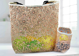 高端定制女士背包用珠片繡花網(wǎng)布